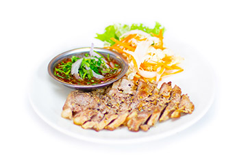 Grilled Pork with Jaew Sauce